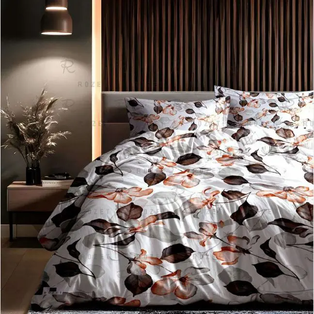روتختی دو نفره رزت طرح برگ و گل سری R75