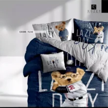 روتختی یک نفره رزت طرح LAZY DAY سری RZ49