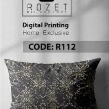 روتختی دونفره رزت طرح مشکی طلایی سری R112