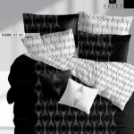 روتختی دونفره رزت مدل سفید مشکی سری RZ183