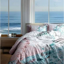 روتختی تک نفره رزت طرح آبی صورتی سری R74