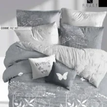 روتختی دو نفره رزت مدل پروانه در میان گل ها سری RZ187