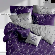 روتختی دونفره رزت مدل شکوفه تیره سری RZ198