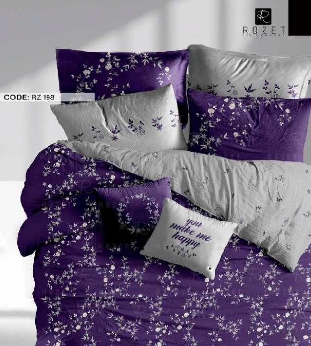 روتختی دونفره رزت مدل شکوفه تیره سری RZ198