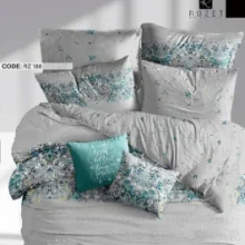 روتختی دو نفره رزت مدل گل های نیلوفری سری RZ188