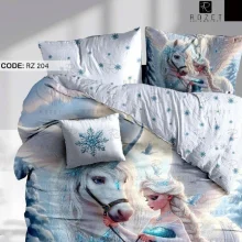 روتختی تک نفره رزت طرح السا و اسب بالدار سری RZ204