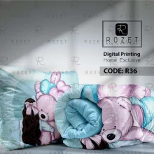 روتختی تک نفره دخترانه رزت طرح دختر سری R36