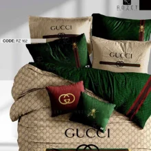 روتختی دونفره رزت مدل گوچی سبز و قرمز سری RZ162