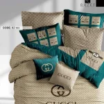 روتختی دونفره رزت مدل گوچی سبزآبی سری RZ163