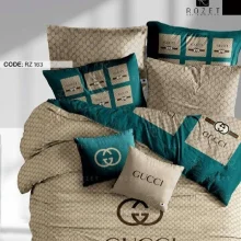 روتختی تک نفره رزت مدل گوچی سبزآبی سری RZ163