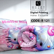 روتختی تک نفره دخترانه رزت طرح هلو کیتی سری R121