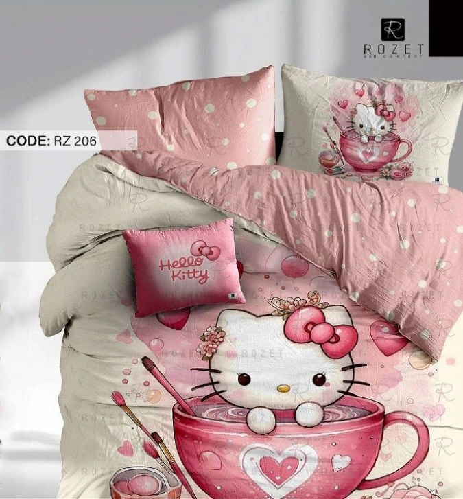 روتختی تک نفره رزت طرح هلو کیتی سری RZ206