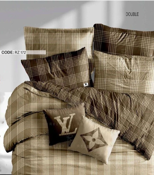 روتختی تک نفره رزت طرح لویی ویتون قهوه ای سری RZ172