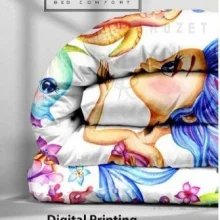 روتختی تک نفره دخترانه رزت طرح پری دریایی سری R97