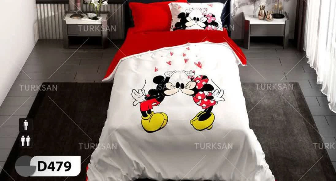 روتختی دونفره مدل میکی موس سری D479 روتختی دونفره مدل میکی موس سری D479