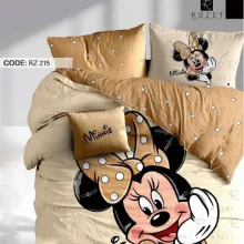 روتختی تک نفره رزت طرح مینی موس قهوه ای سری RZ215