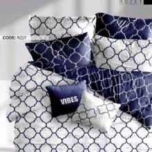 روتختی تک نفره رزت طرح سرمه ای نقره ای سری RZ27