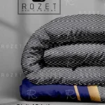 روتختی تک نفره رزت طرح سرمه ای طوسی سری R43