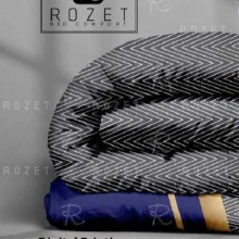 روتختی تک نفره رزت طرح سرمه ای طوسی سری R43