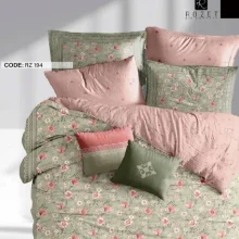 روتختی دونفره رزت مدل گل های صورتی سری RZ194