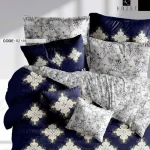 روتختی دونفره رزت مدل سلطنتی سورمه‌ای سری RZ176