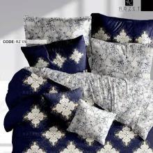 روتختی دونفره رزت مدل سلطنتی سورمه‌ای سری RZ176