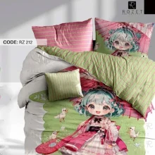 روتختی تک نفره رزت طرح دختر با چتر سری RZ212