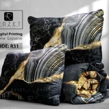 روتختی تک نفره رزت طرح ماربل طلائی سری R31