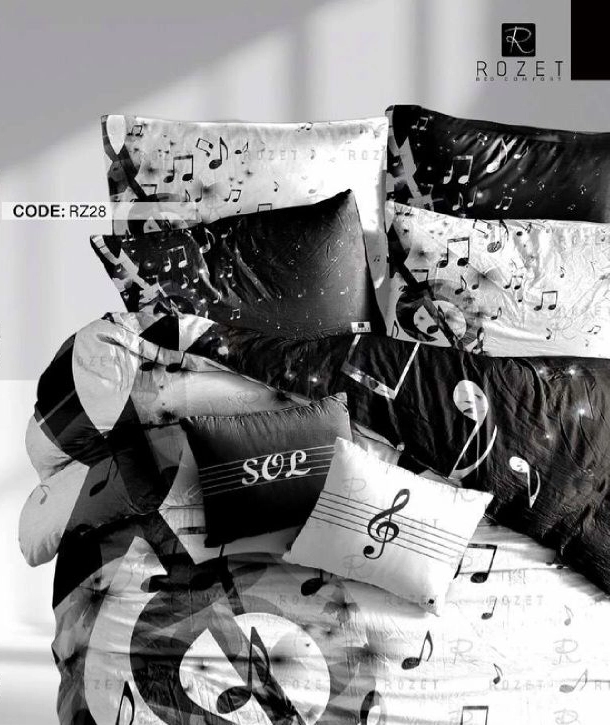 روتختی تک نفره رزت طرح نت موسیقی سری RZ28 روتختی تک نفره رزت طرح نت موسیقی سری RZ28