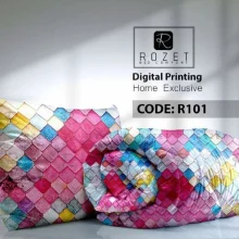 روتختی تک نفره دخترانه رزت طرح هزار رنگ سری R101