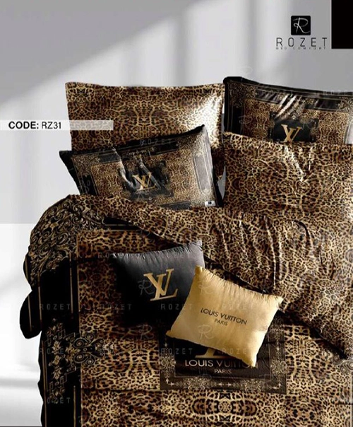 روتختی تک نفره رزت طرح لویی ویتون سری RZ31 روتختی تک نفره رزت طرح لویی ویتون سری RZ31