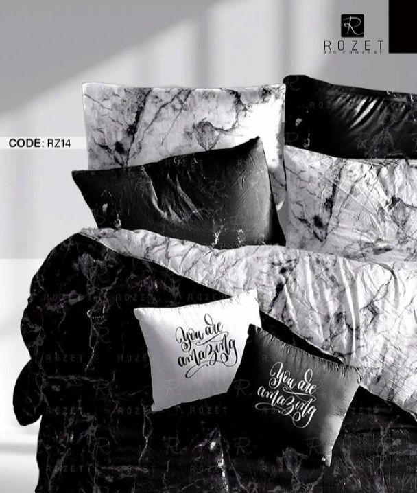 روتختی تک نفره رزت مدل سنگ سفیدمشکی سری RZ14