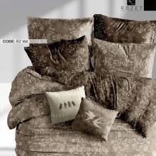 روتختی تک نفره رزت مدل قهوه ای کرم سری RZ168