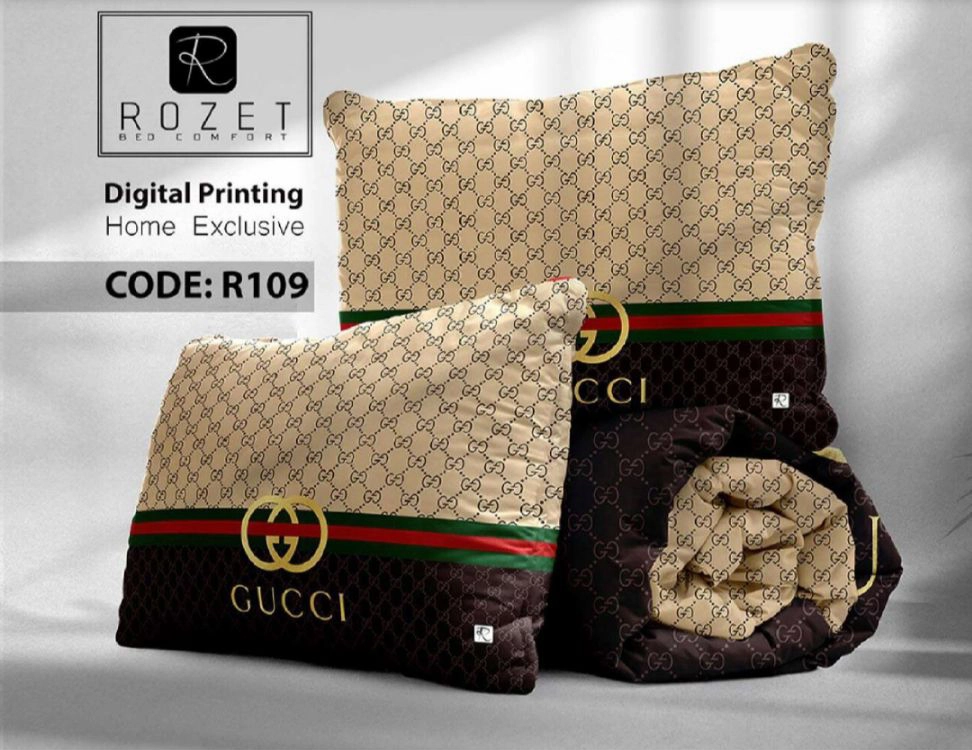 روتختی تک نفره رزت طرح گوچی سری R109 روتختی تک نفره رزت طرح گوچی سری R109