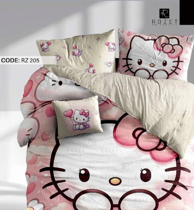 روتختی تک نفره رزت مدل کیتی صورتی سری RZ205