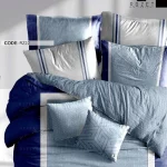 روتختی تک نفره رزت مدل حاشیه دار سرمه ای سری RZ22