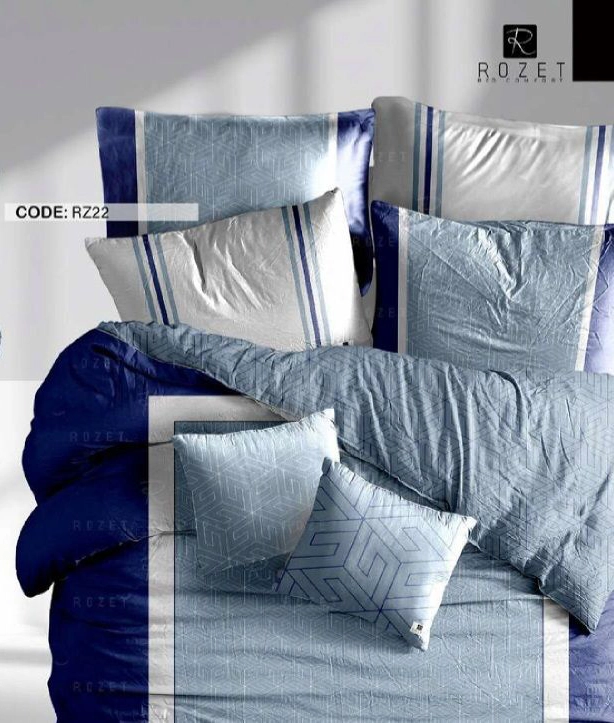 روتختی تک نفره رزت مدل حاشیه دار سرمه ای سری RZ22