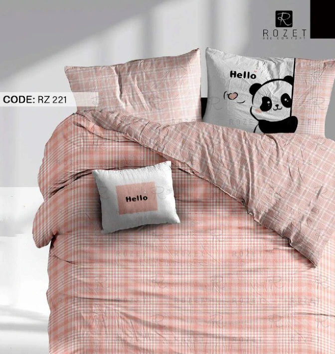 روتختی تک نفره رزت مدل پاندا صورتی سری RZ221 روتختی تک نفره رزت مدل پاندا صورتی سری RZ221