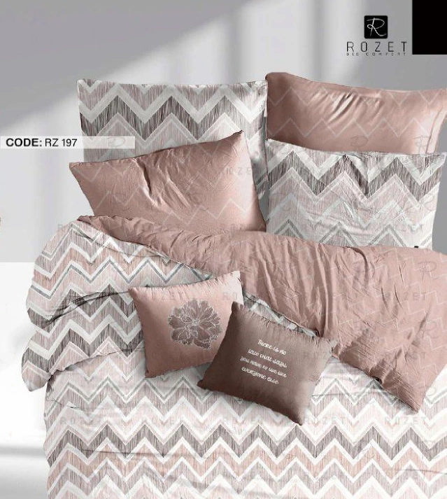 روتختی تک نفره رزت مدل زیگزاگ صورتی سری RZ197