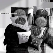 روتختی تک نفره رزت مدل قاصدک سفید مشکی سری RZ2