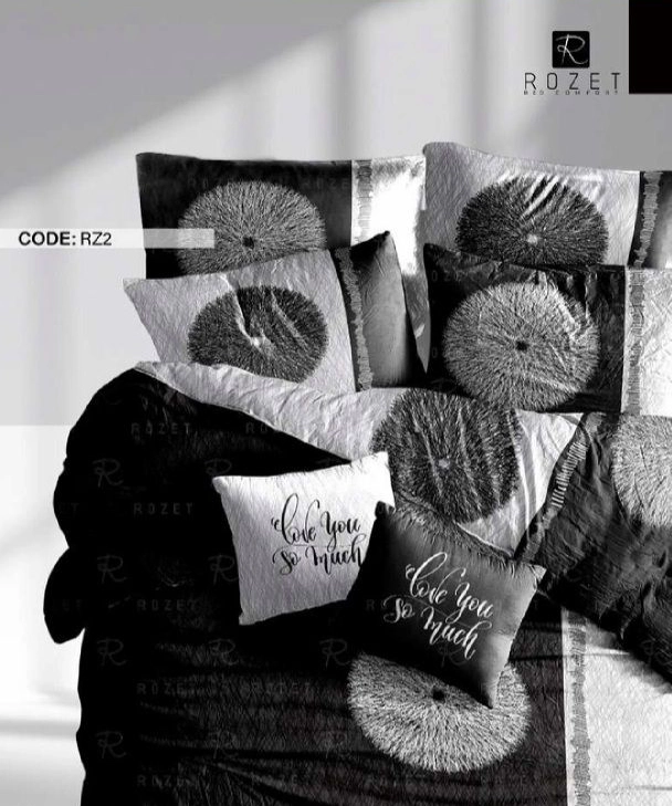 روتختی تک نفره رزت مدل قاصدک سفید مشکی سری RZ2