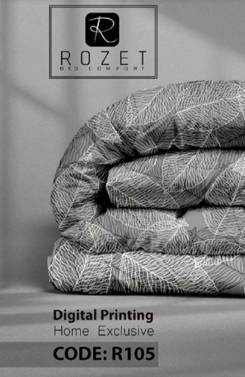 روتختی تک نفره رزت طرح برگ سری R105 روتختی تک نفره رزت طرح برگ سری R105
