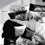 روتختی تک نفره رزت مدل گل میخک سیاه سفید سری RZ3