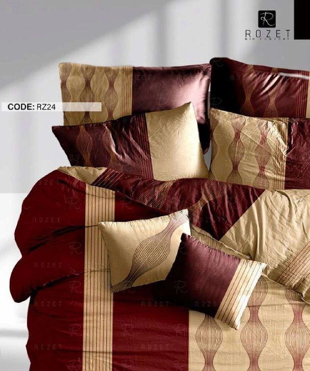 روتختی تک نفره رزت مدل زرشکی کرم سری RZ24