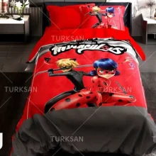 روتختی یک نفره ترکسان طرح دختر کفشدوزکی سری D490