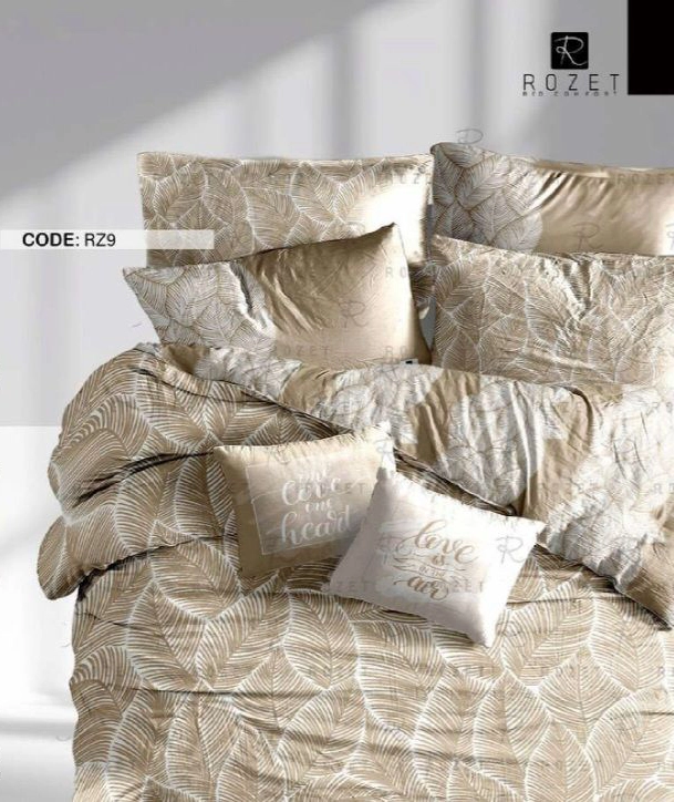 روتختی تک نفره رزت مدل برگ سفید کرم سری RZ9 روتختی تک نفره رزت مدل برگ سفید کرم سری RZ9