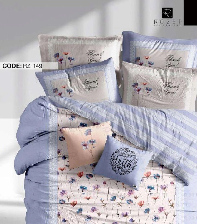 روتختی تک نفره رزت مدل گل حاشیه دار سری RZ149