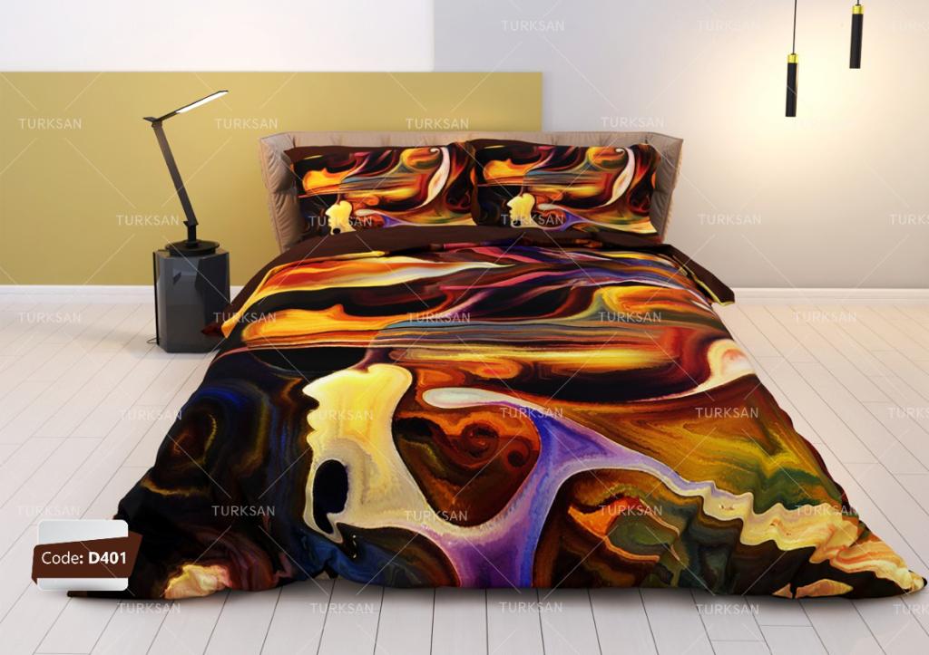 روتختی یک نفره ترکسان طرح آبرنگی سری D401